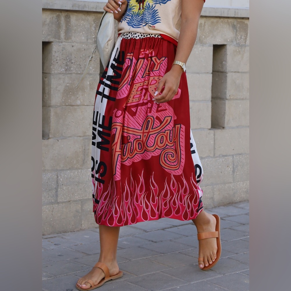 Me369 Hailey Printed Skirt